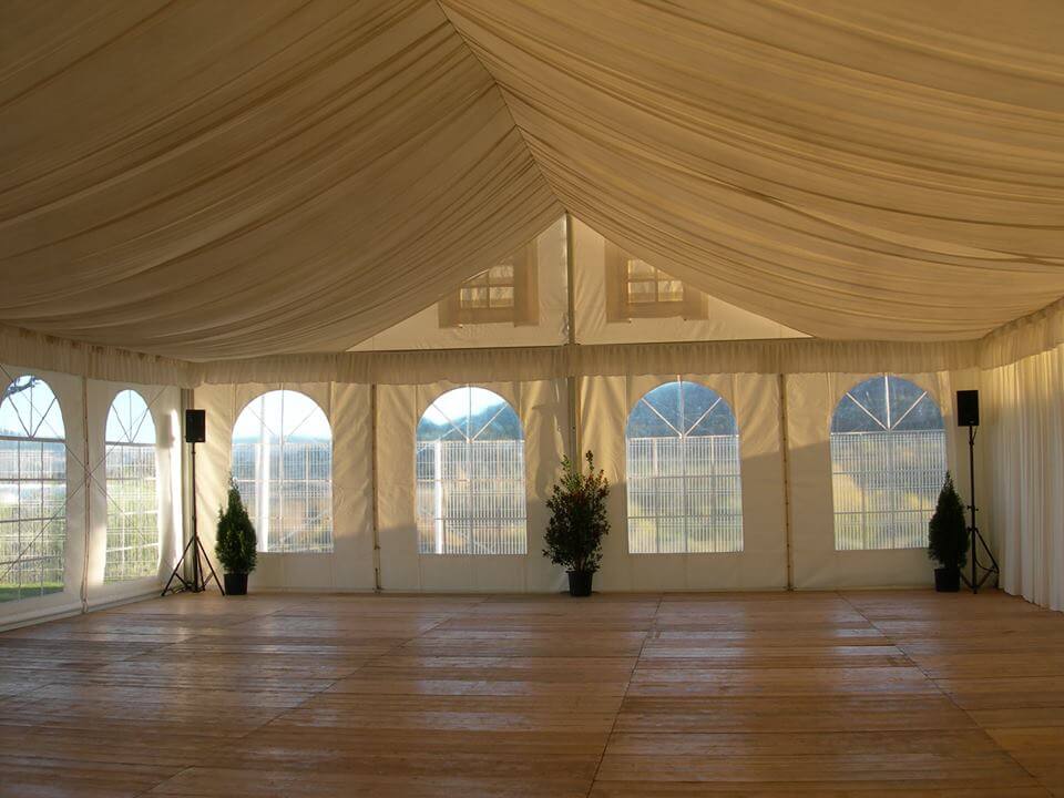 protección carpa boda top tent